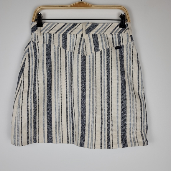 See by Chloe Striped Canvas Skirt size 40 / medium - Picture 8 of 9